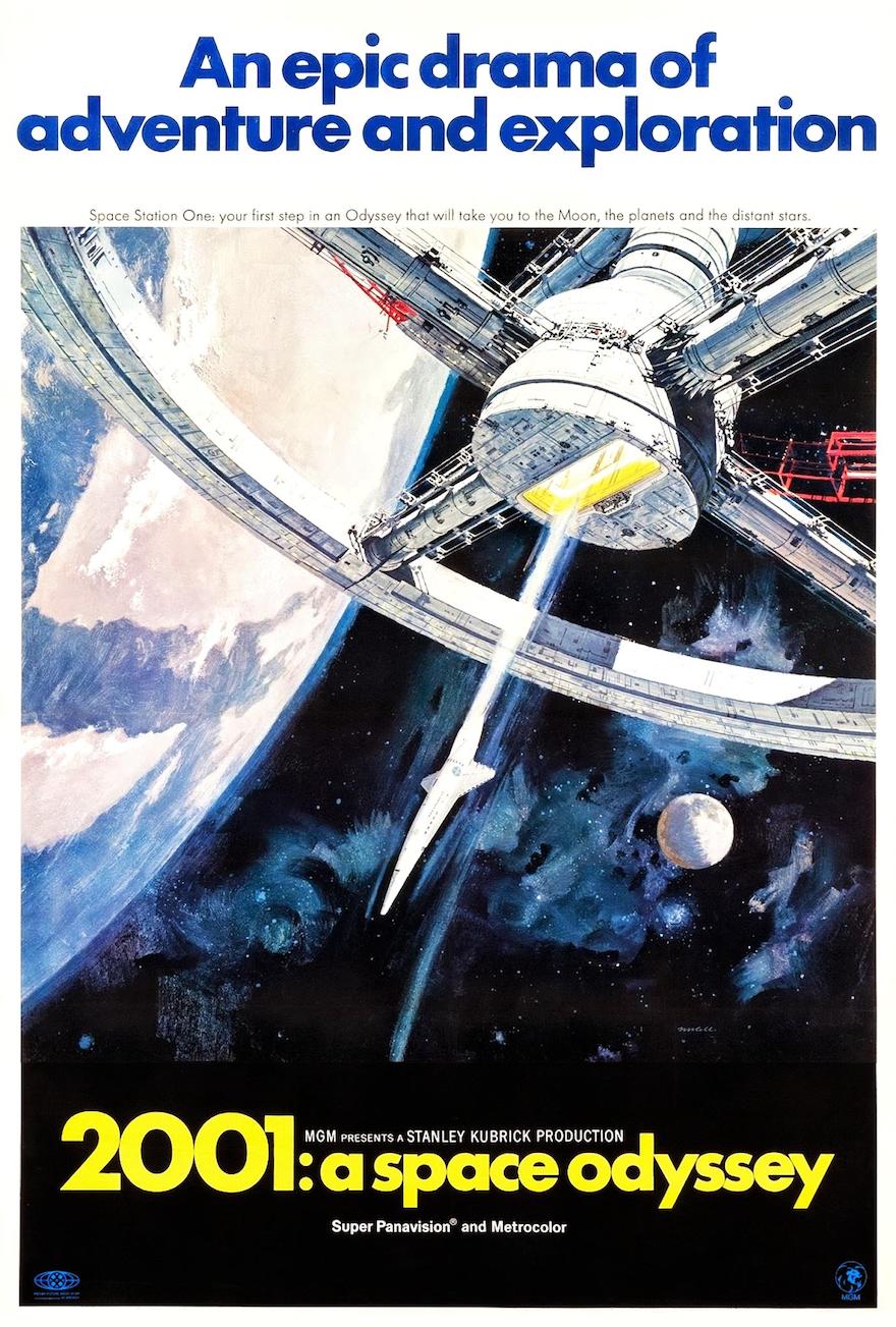 iconic poster for 2001 : a space odyssey