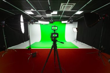 Videofrog Studio setup for a green screen shoot